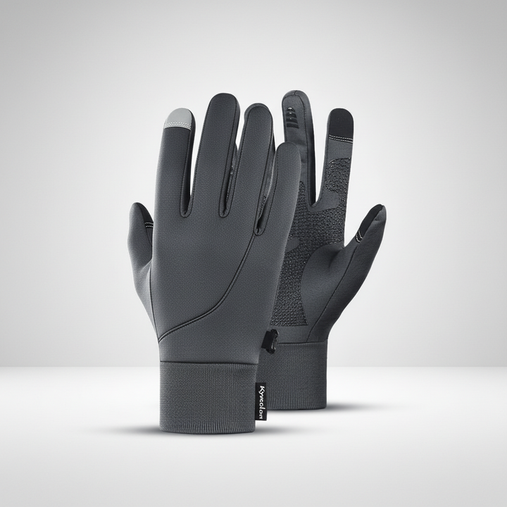 TouchWarm windproof gloves, featuring touchscreen functionality and fleece lining for ultimate winter comfort.