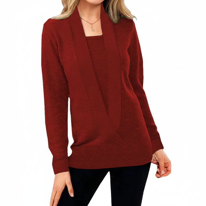 Cozy women's Lotta winter knit pullover, soft and fashionable for cold weather