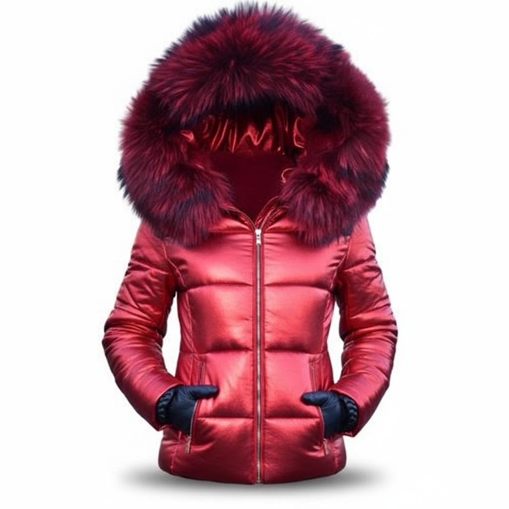 Durable women's winter outerwear, featuring a protective faux fur hood and warm insulation.
