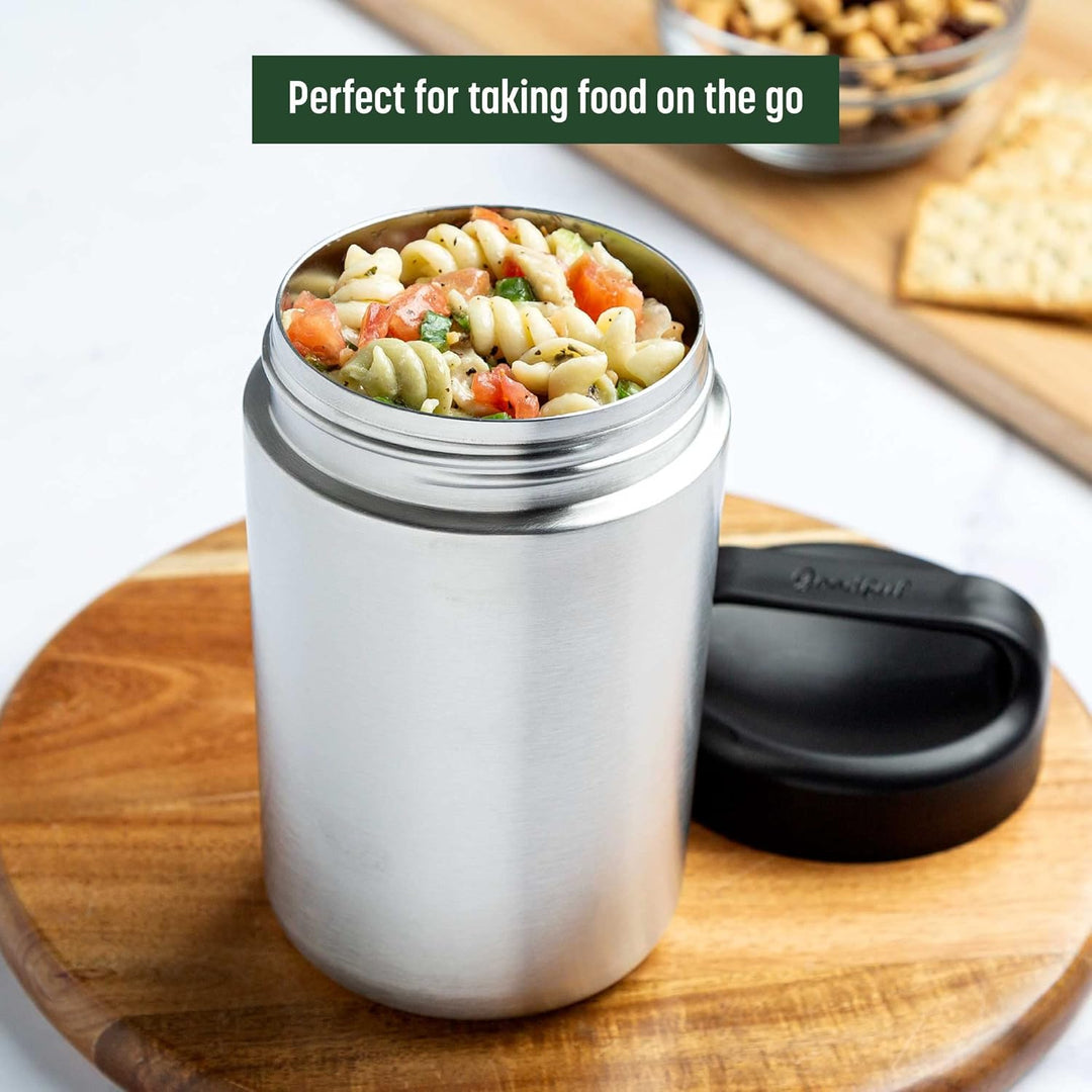 Unisex WarmCarry insulated food container, sleek design, essential kitchenware for food warmer