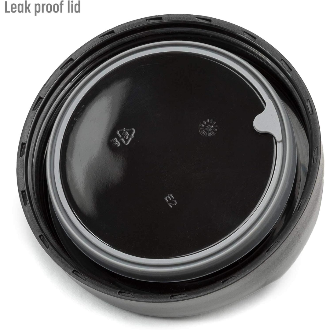 WarmCarry insulated food container with handle on a kitchen counter, ready for meal prep