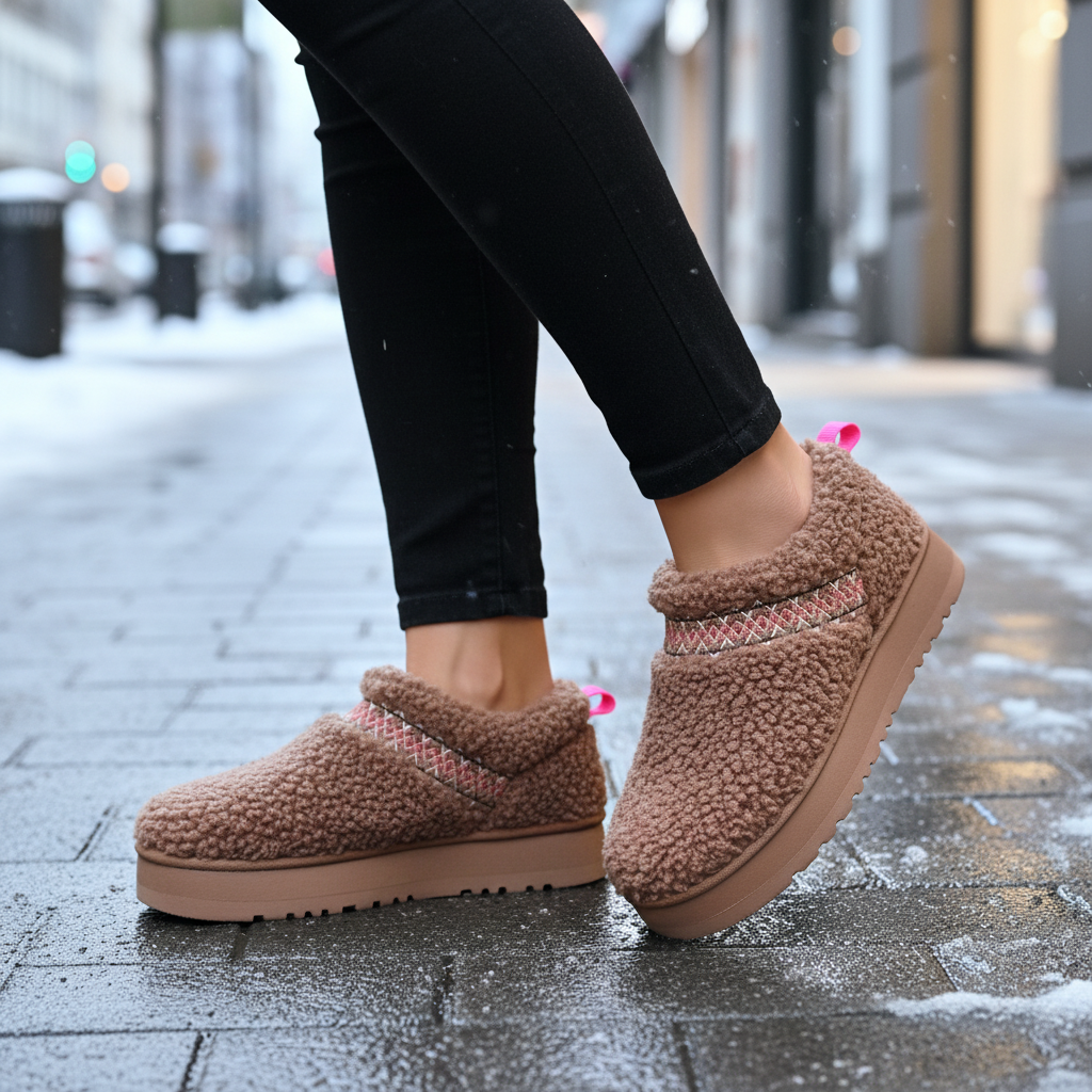 Warmella women's padded comfort slippers, perfect for cozy indoor lounge in winter