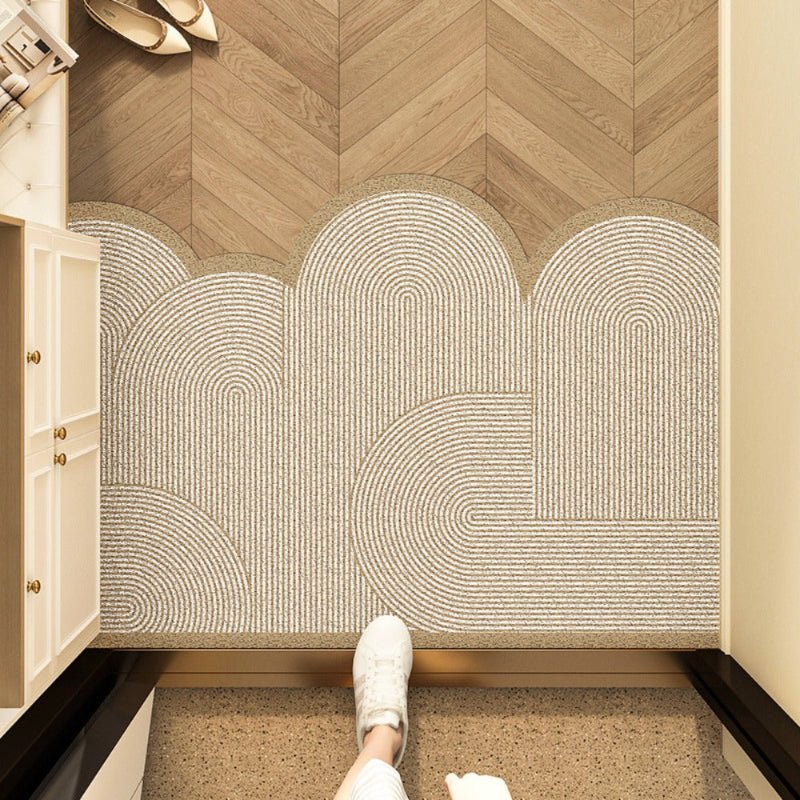 Washable non-slip doormat for entryways, perfect indoor & outdoor dirt trap. Durable home decor floor protector.