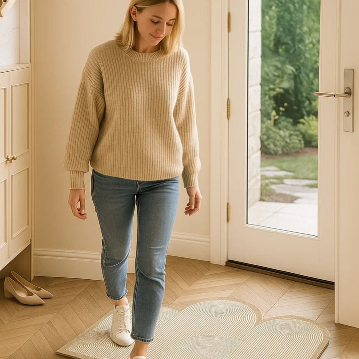 Stylish dirt trap doormat, washable & non-slip. Great for indoor outdoor entryways, enhances home decor & protects floors.