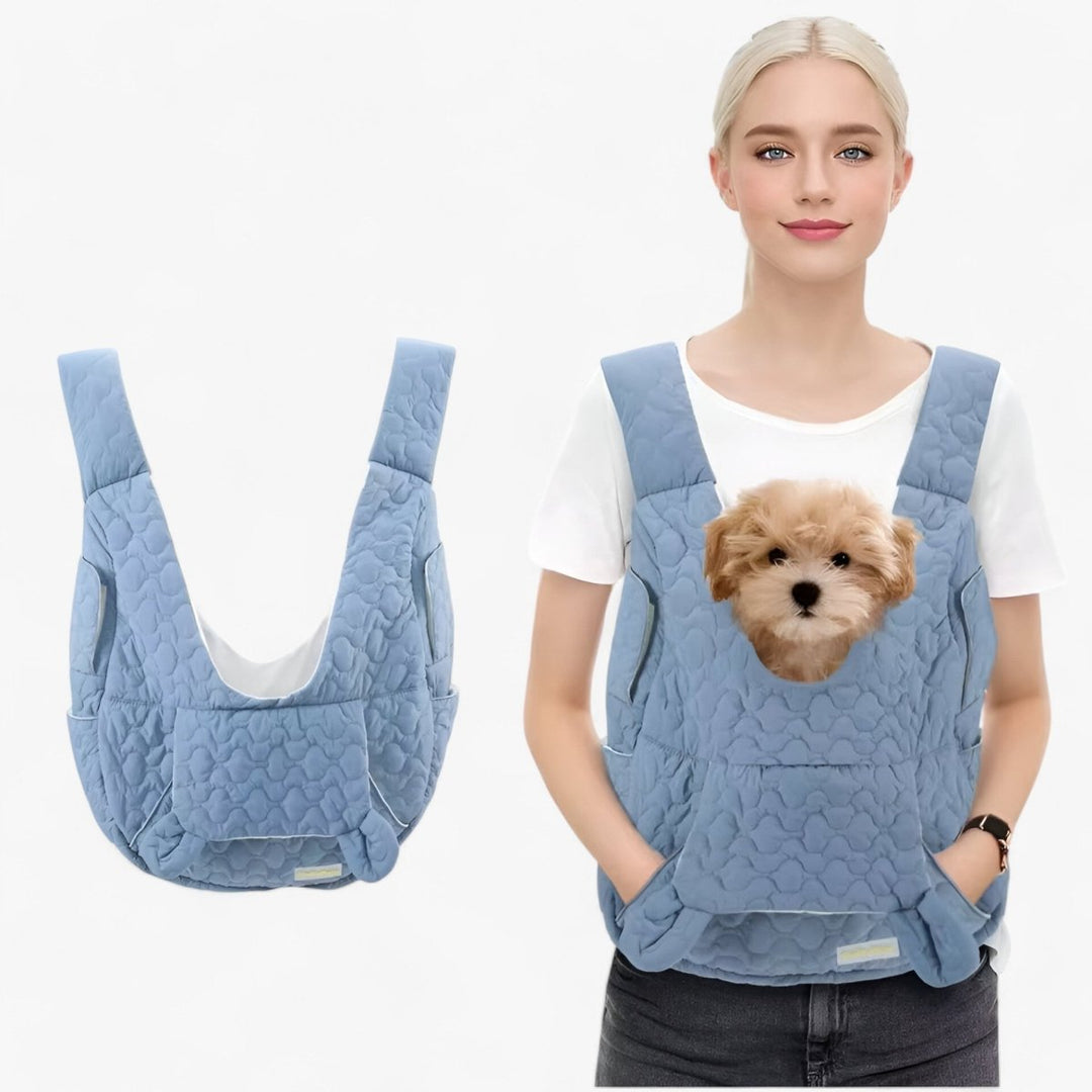 Waterproof pet carrier bag for cats & small dogs, ideal for safe travel & outdoor adventures.
