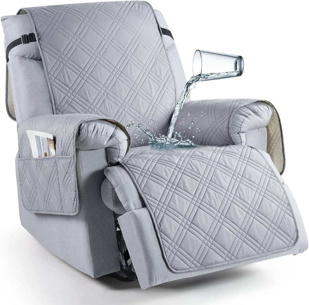 Waterproof recliner chair cover for ultimate furniture protection against spills & pets.