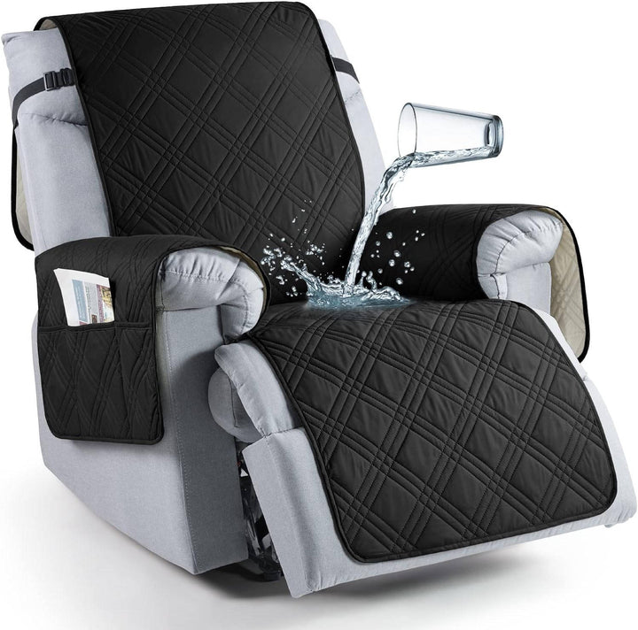 Stylish home decor waterproof recliner cover, spill-proof & pet friendly for living rooms.