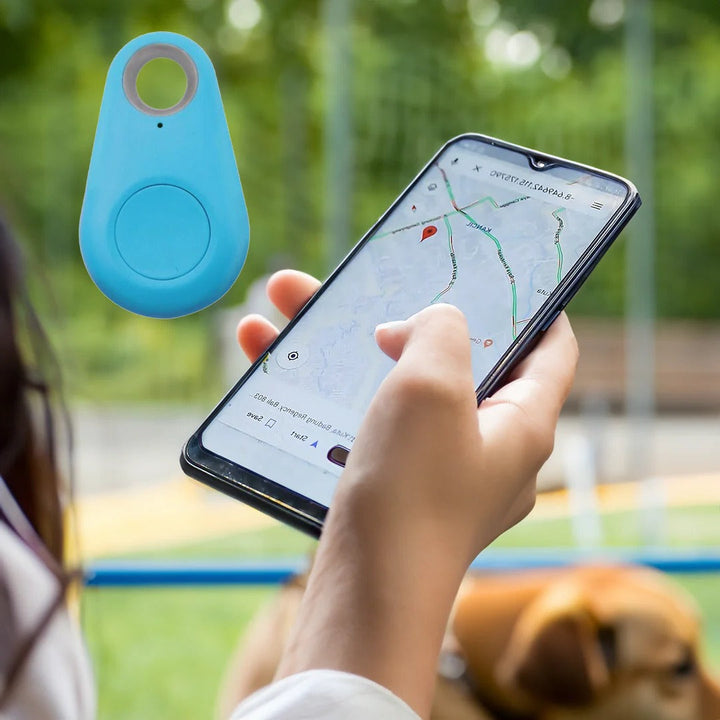 Bluetooth & GPS pet tracker. Waterproof smart device for real-time location, anti-lost & pet safety.