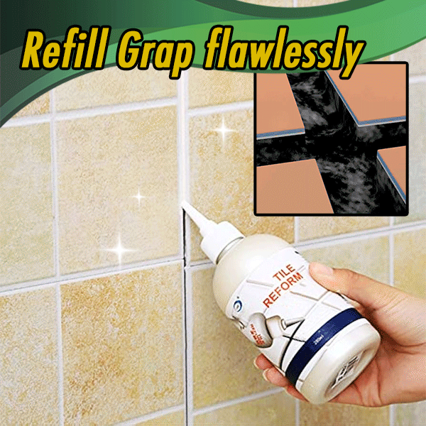 TileFix waterproof grout repair & sealing gel for home improvement. Restore kitchen & bathroom tiles, resist mold.