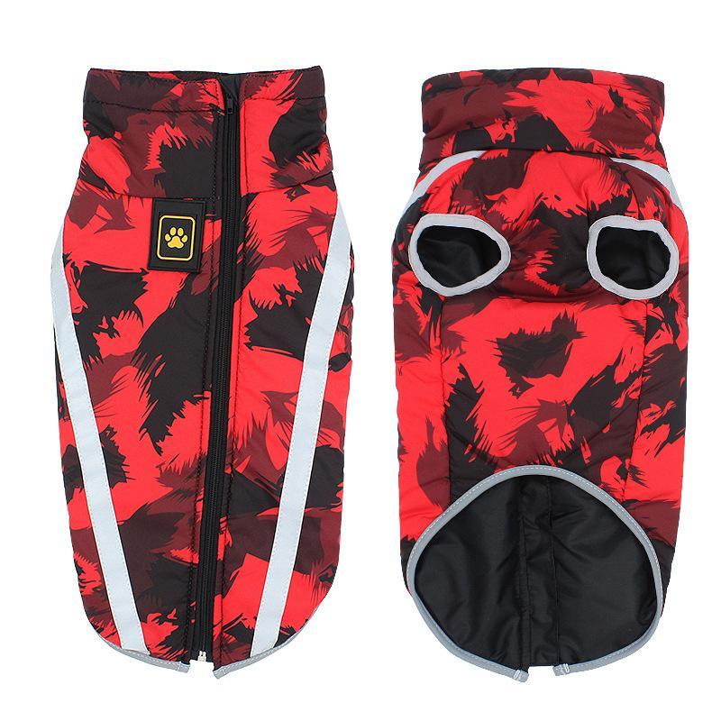 Ultimate warmth dog jacket, StormGuard, waterproof winter coat. Essential pet apparel for cold, rainy outdoor dog activities.