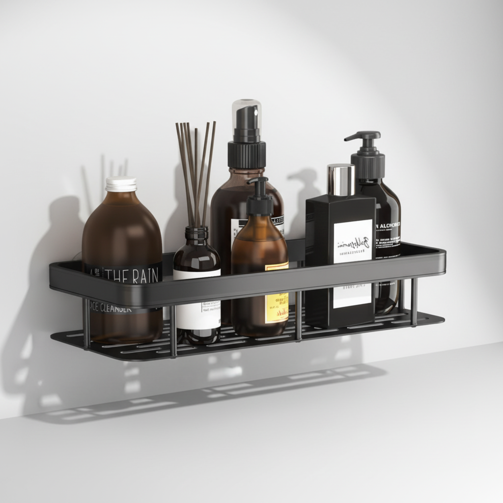 Stylish rustic wooden corner shelf for kitchen storage, easy installation