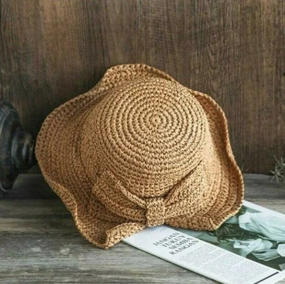 Women's summer hat with curved brim, offering excellent UV protection, featured in a Buy One Get One Free deal