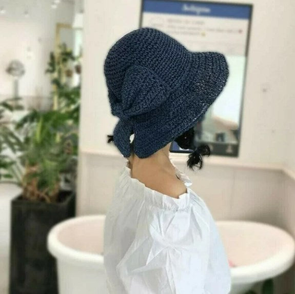 Casual women's sun hat with a stylish curved brim, solid color, providing essential UV protection