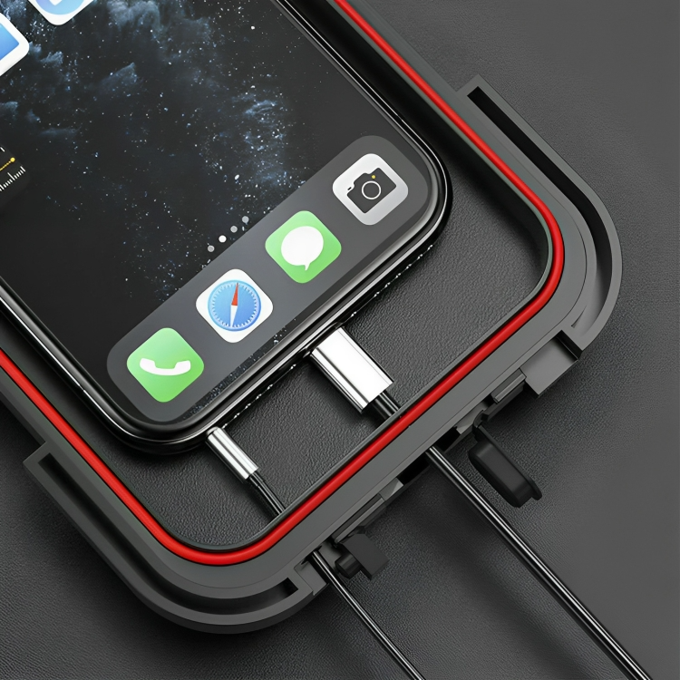 Outdoor tech: Waterproof phone mount, perfect for bicycle and moto navigation.