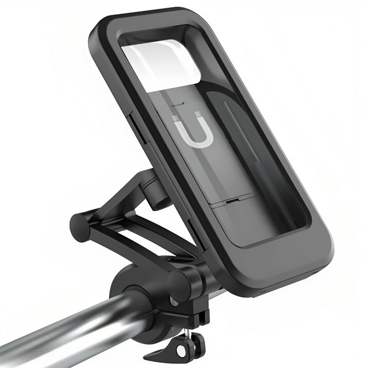 WeatherGuard waterproof phone mount, touchscreen friendly for all bikes.