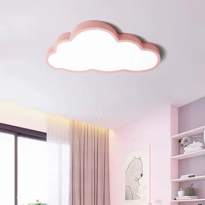 Energy-efficient LED cloud ceiling lamp, modern design for kids' room lighting and home decor.