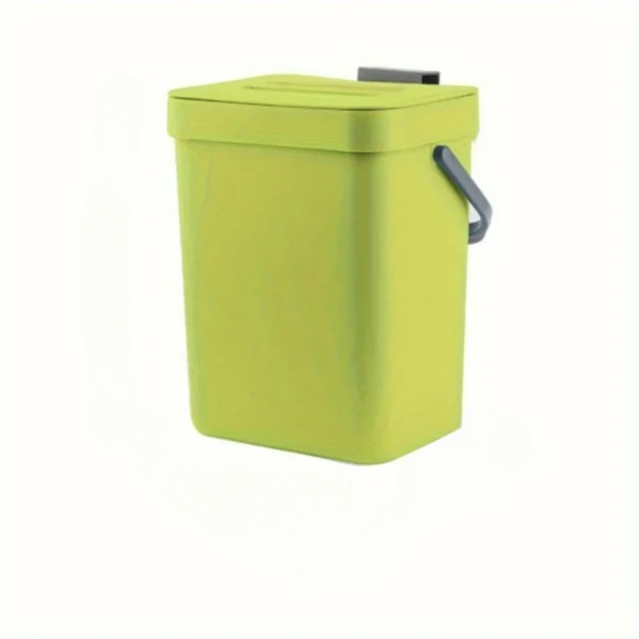 Modern quiet-close sealed bathroom bin, 3L capacity, featuring odor control and a soft-close lid, buy one get one free