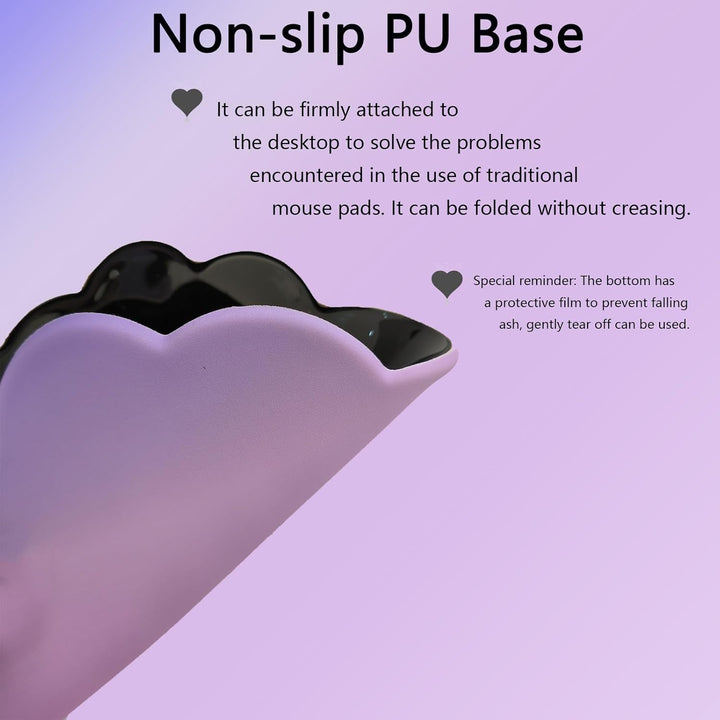 Ergonomic cloud wrist rest set includes a gaming mouse pad and a convenient drink coaster