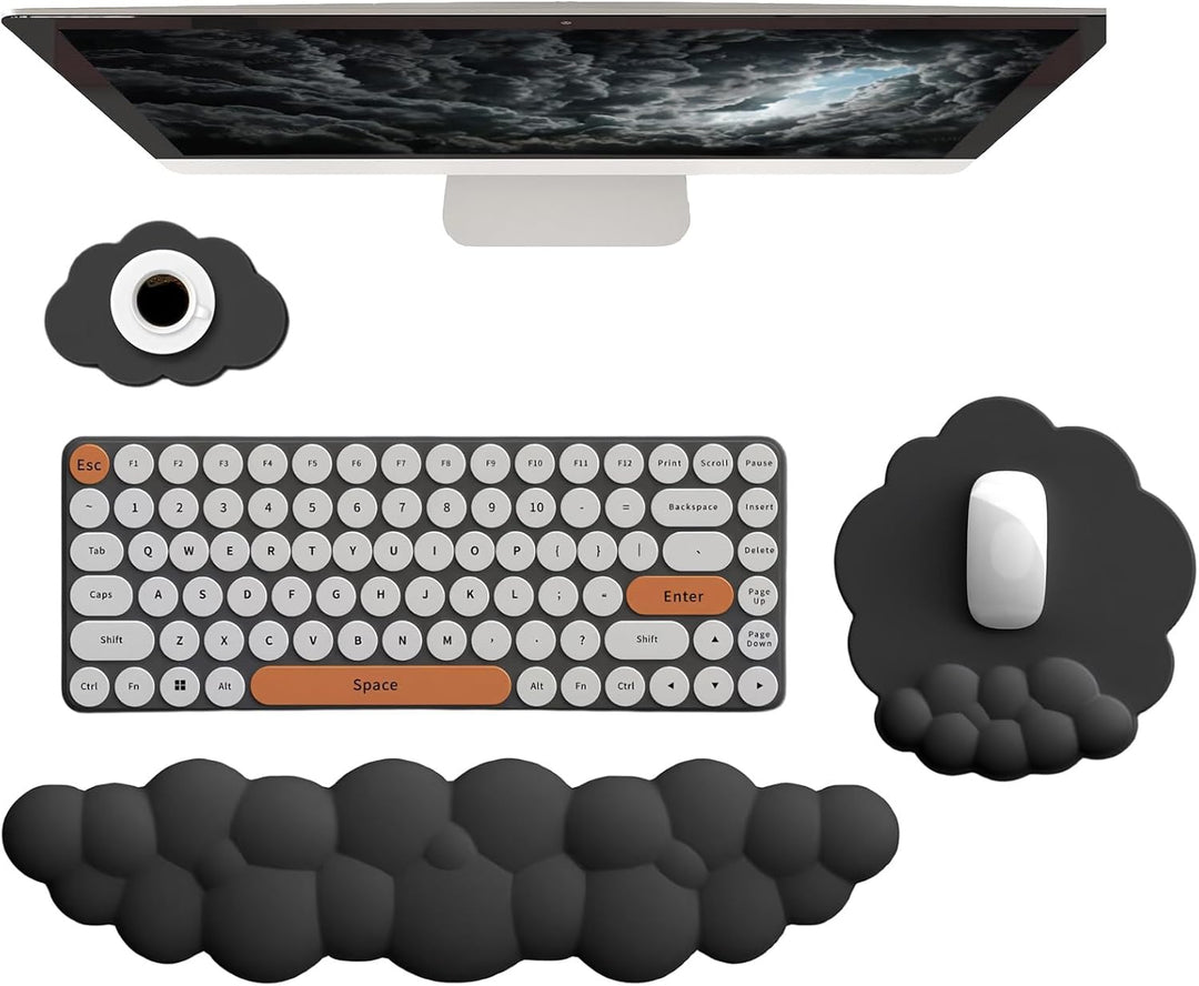 Zeyora cloud wrist rest, mouse pad, and coaster: a must-have for any computer desk