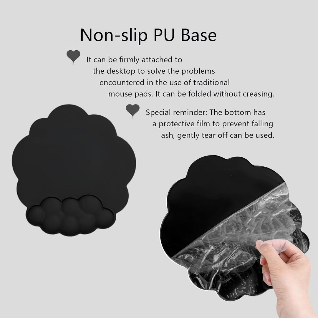 Upgrade your desk with a cloud wrist rest, ergonomic mouse pad, and coaster comfort set