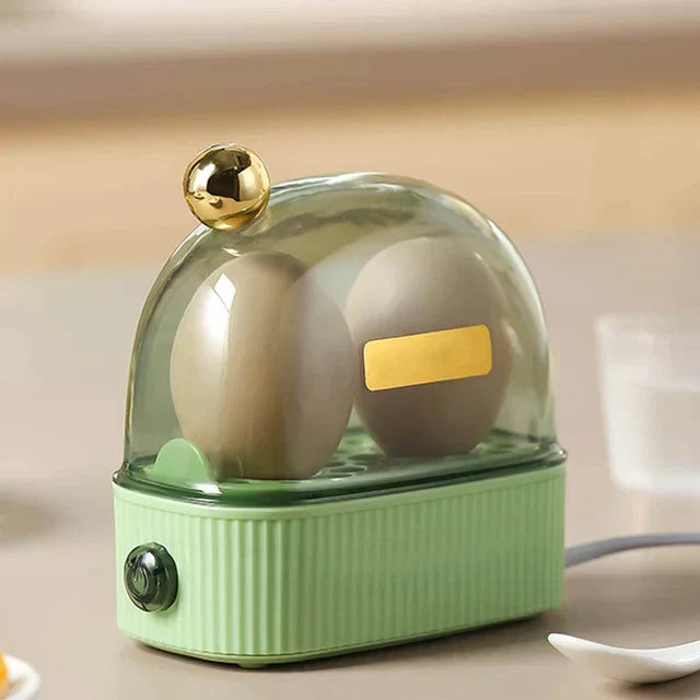 Quick cook electric egg cooker with automatic shutoff feature for perfectly steamed eggs every time.