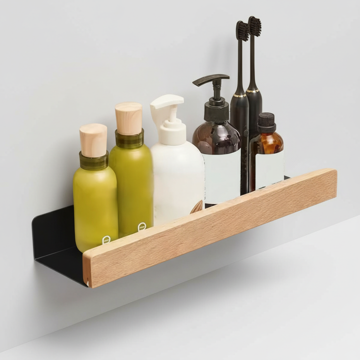 Unisex adhesive bathroom shelf from Shelfify, perfect for shower essentials without drilling walls.