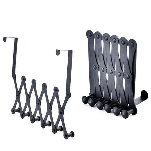 Set of HookFold multifunctional hooks in a modern home, enhancing door and wall storage
