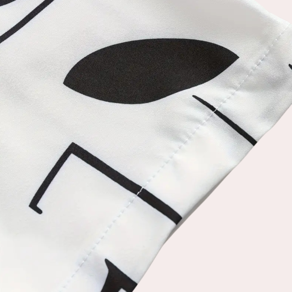 A classic white button-down shirt for men, offering a comfortable fit and versatile style.