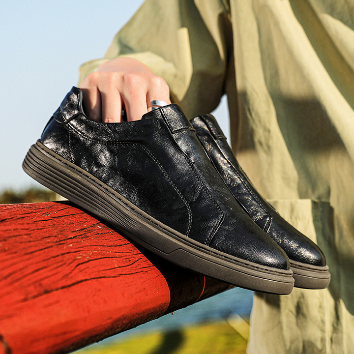 Premium white mens low-top sneakers. Everyday casual style with classic comfort.
