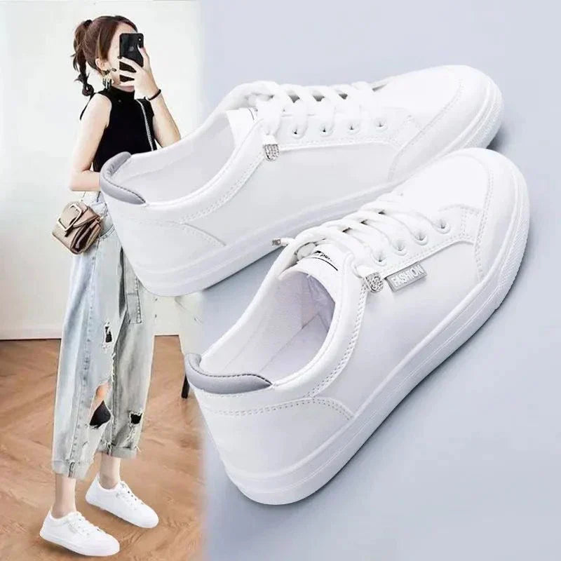 Comfortable women's orthopedic tennis sneakers, UrbanEase Low, perfect for walking, casual style & athletic support.