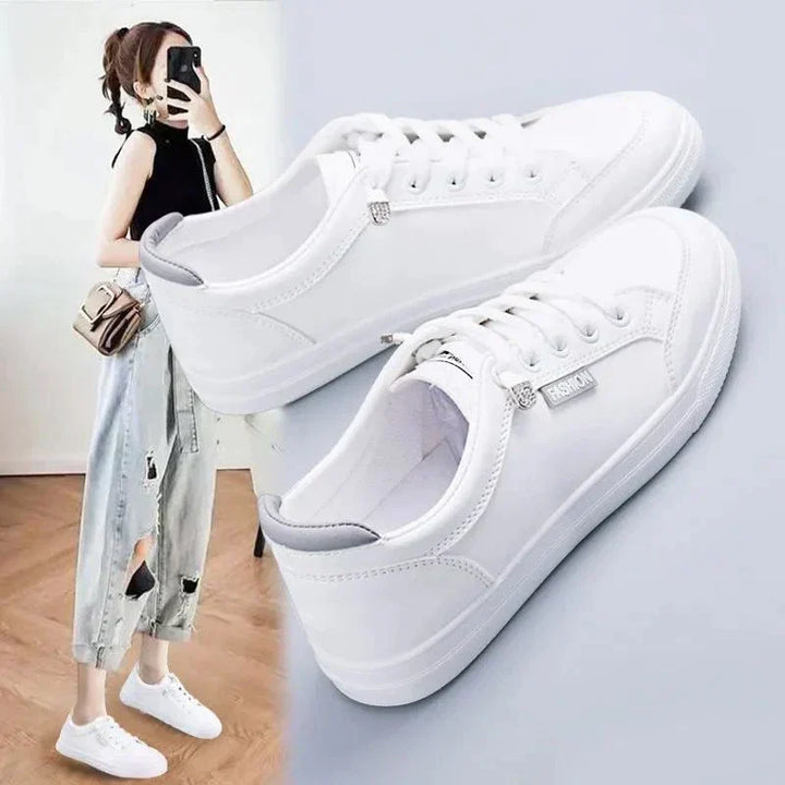Comfortable women's orthopedic tennis sneakers, UrbanEase Low, perfect for walking, casual style & athletic support.