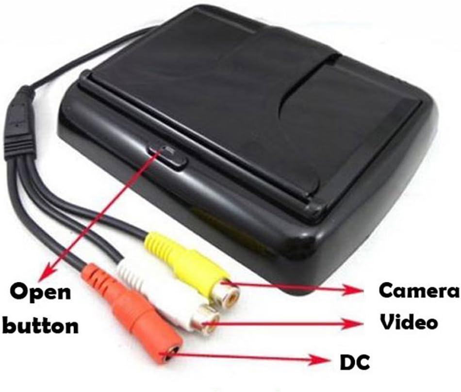 Universal wireless car reversing camera kit with monitor for easy installation