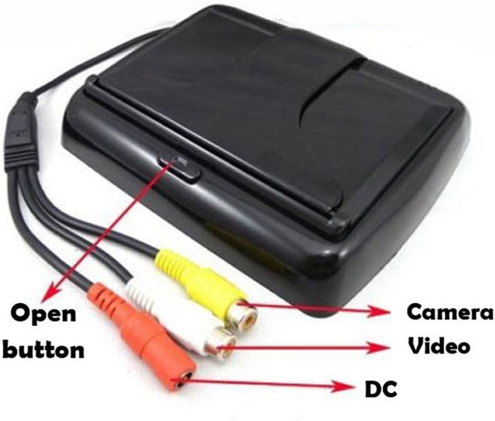 Universal wireless car reversing camera kit with monitor for easy installation