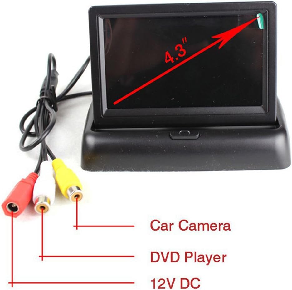 ParkSafe 4.3" wireless LCD monitor with car reversing camera for auto accessories