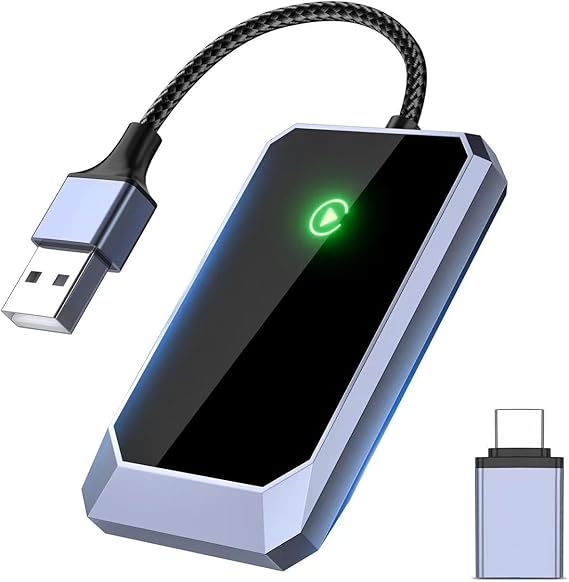 Wireless CarPlay adapter for iPhone, enabling seamless auto connectivity and hands-free driving