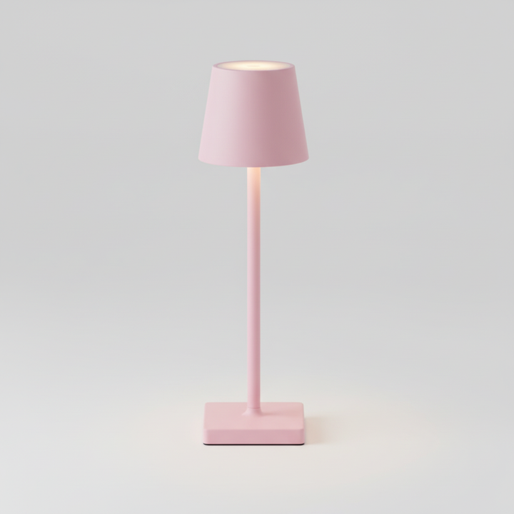 Rechargeable Dimmable LED Table Lamp, offering warm illumination for bedroom, living room, or patio
