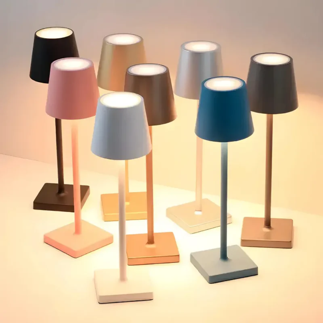 Rechargeable LED Table Lamp, dimmable touch control, ideal for cozy evenings and home ambiance