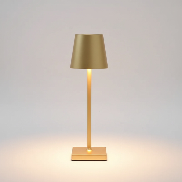 Scandinavian design LED Table Lamp, dimmable and rechargeable, versatile for home or outdoor use