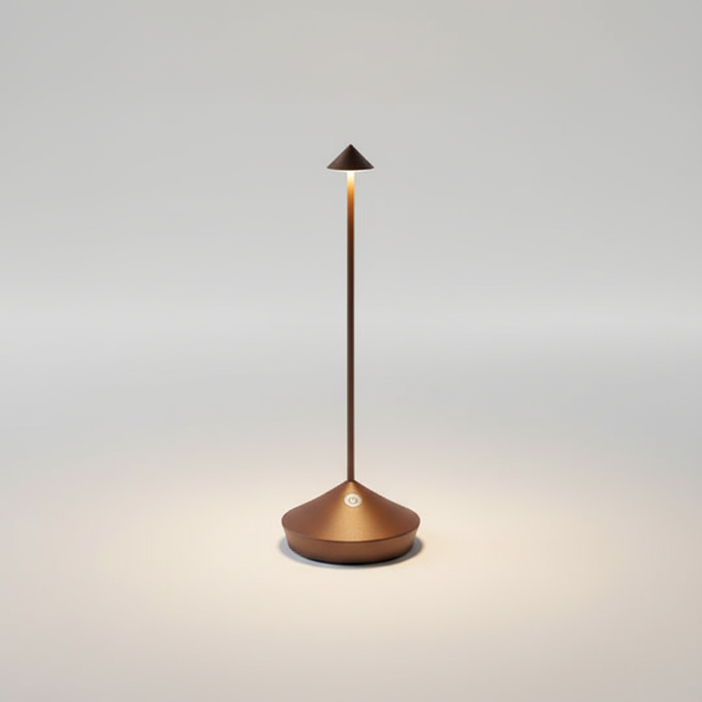 Modern LED table lamp, wireless & rechargeable, perfect for indoor outdoor lighting needs