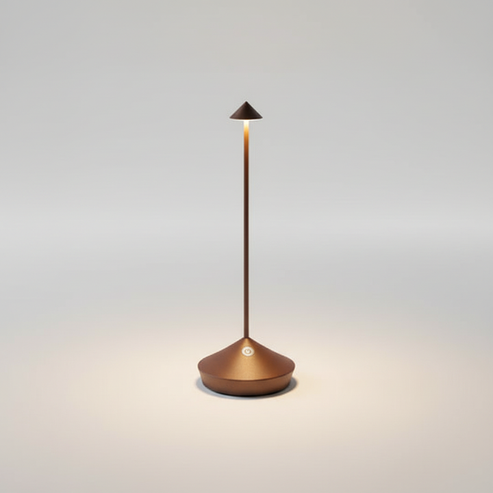 Modern LED table lamp, wireless & rechargeable, perfect for indoor outdoor lighting needs