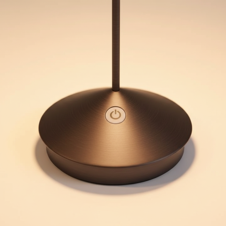 Sleek dimmable LED lamp, portable accent light, ideal for contemporary home styling