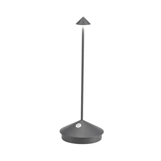 Versatile LED table lamp, rechargeable and dimmable for indoor/outdoor ambiance