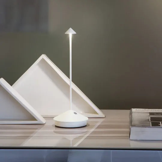 Versatile dimmable LED lamp, wireless and portable for indoor/outdoor ambient light