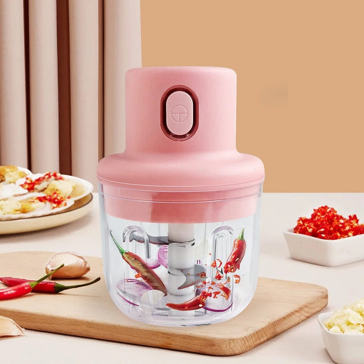 Wireless kitchen food processor, SliceEase electric chopper for effortless chopping & meal prep.