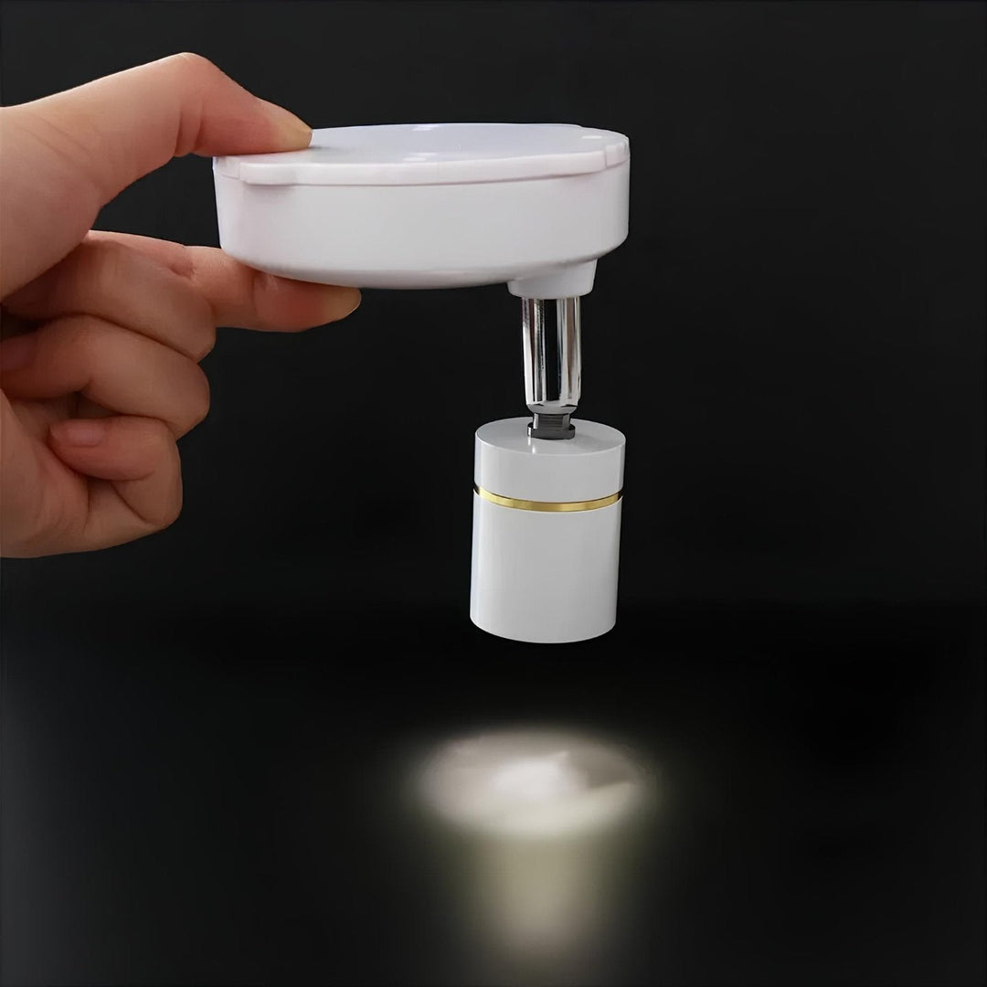 LumaSpot LED spotlight, a versatile wireless lighting solution for both home and office.