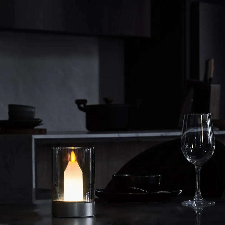 Stylish wireless LED lamp with a matte finish, suitable for contemporary interiors