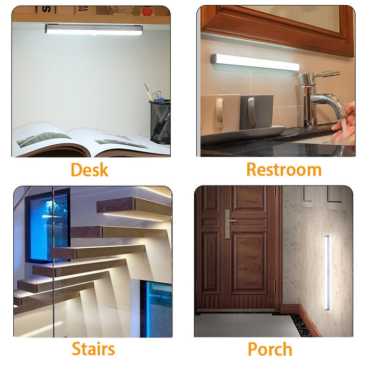 Smart wireless LED night light with motion sensor, offering convenient, energy-efficient lighting for safety in homes.