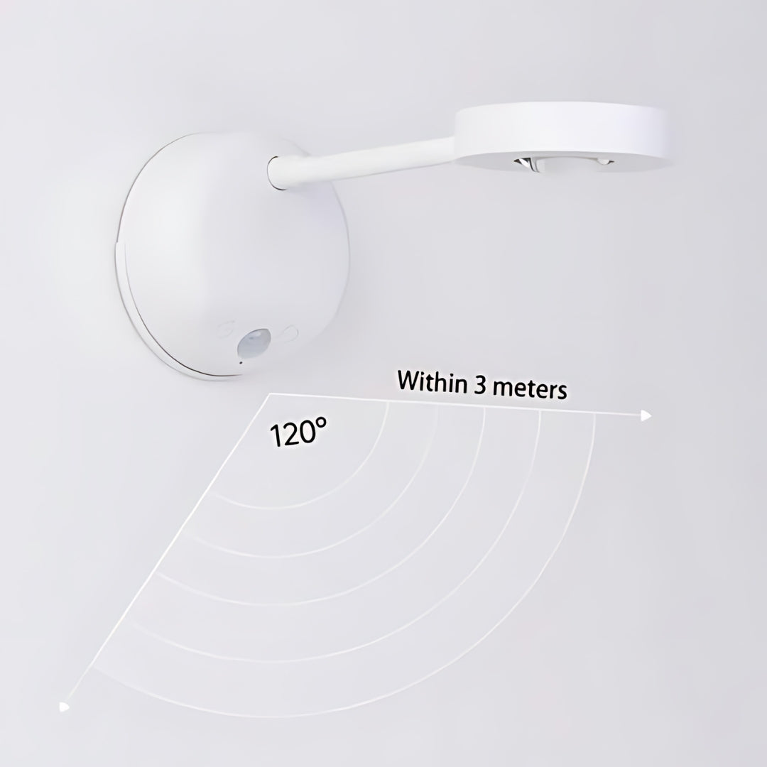 Versatile wireless LED motion sensor light, ideal for cabinets, closets, hallways, or general home illumination.