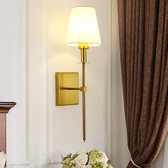 Warm white ambient light from the LumaElegance wireless luxury LED wall lamp.