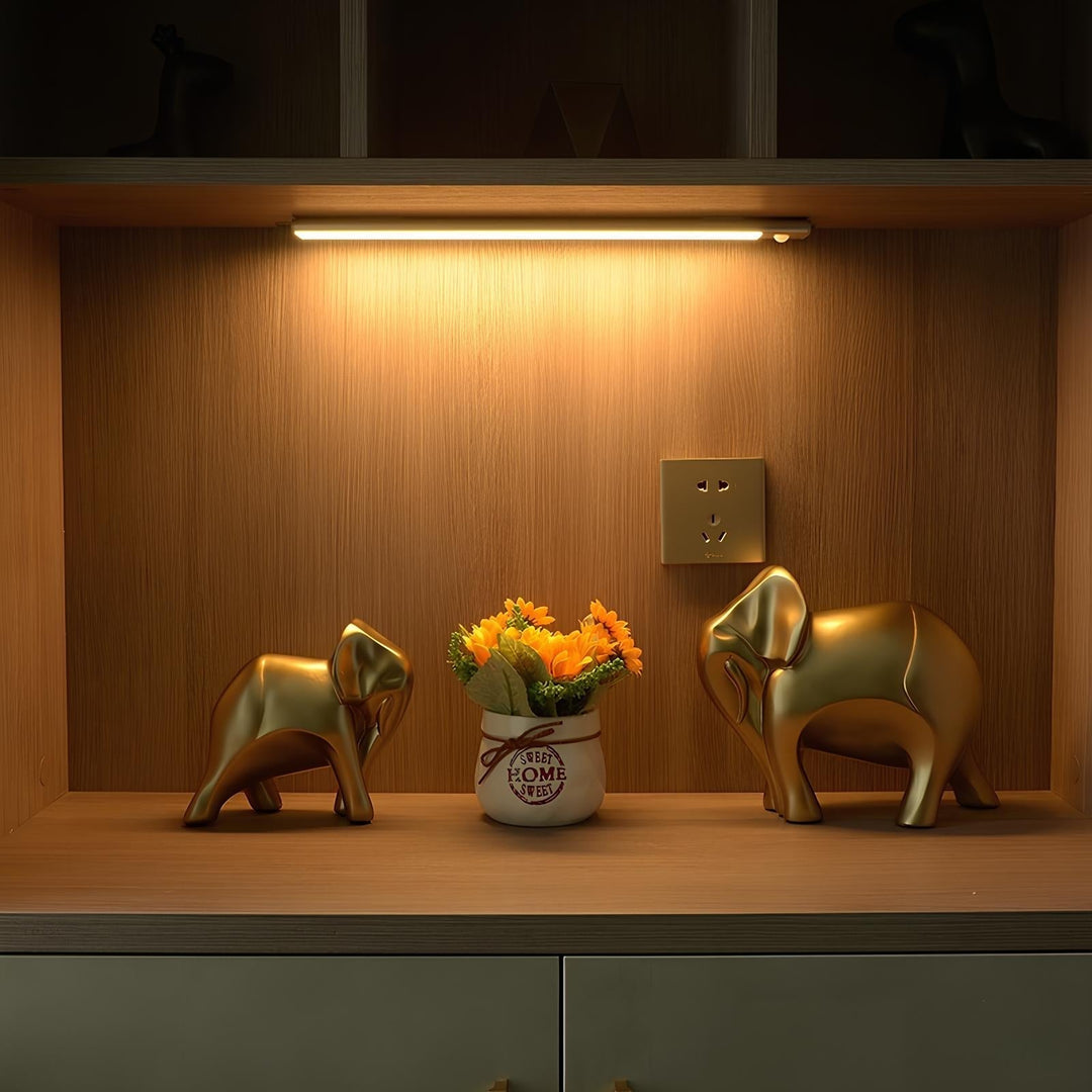Modern LED motion sensor light, wireless and perfect for under-cabinet or closet use